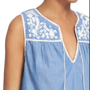 Joie Gavriel Embroidered tank